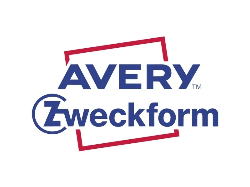 Etiket Avery Zweckform rød Ø12 mm - (5 ark x 54 stk.)