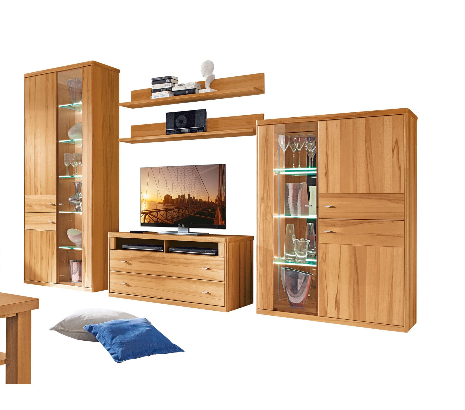 CASAVANTI Wohnwand ANDORRA ca. 380 x 219 x 40-60 cm
