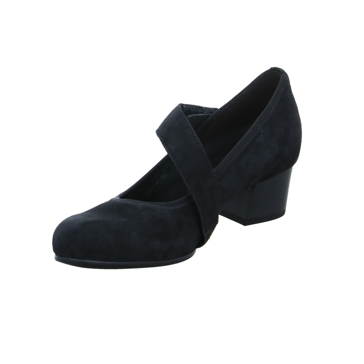 GABOR Comfort-Pumps Schwarz Leder  mit Wechselfussbett