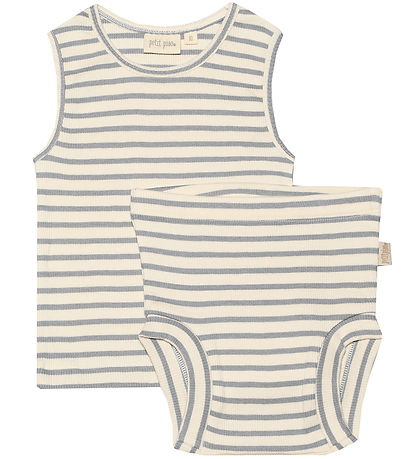 Petit Piao Unterwäsche - Rib - Modal - Blue Mist