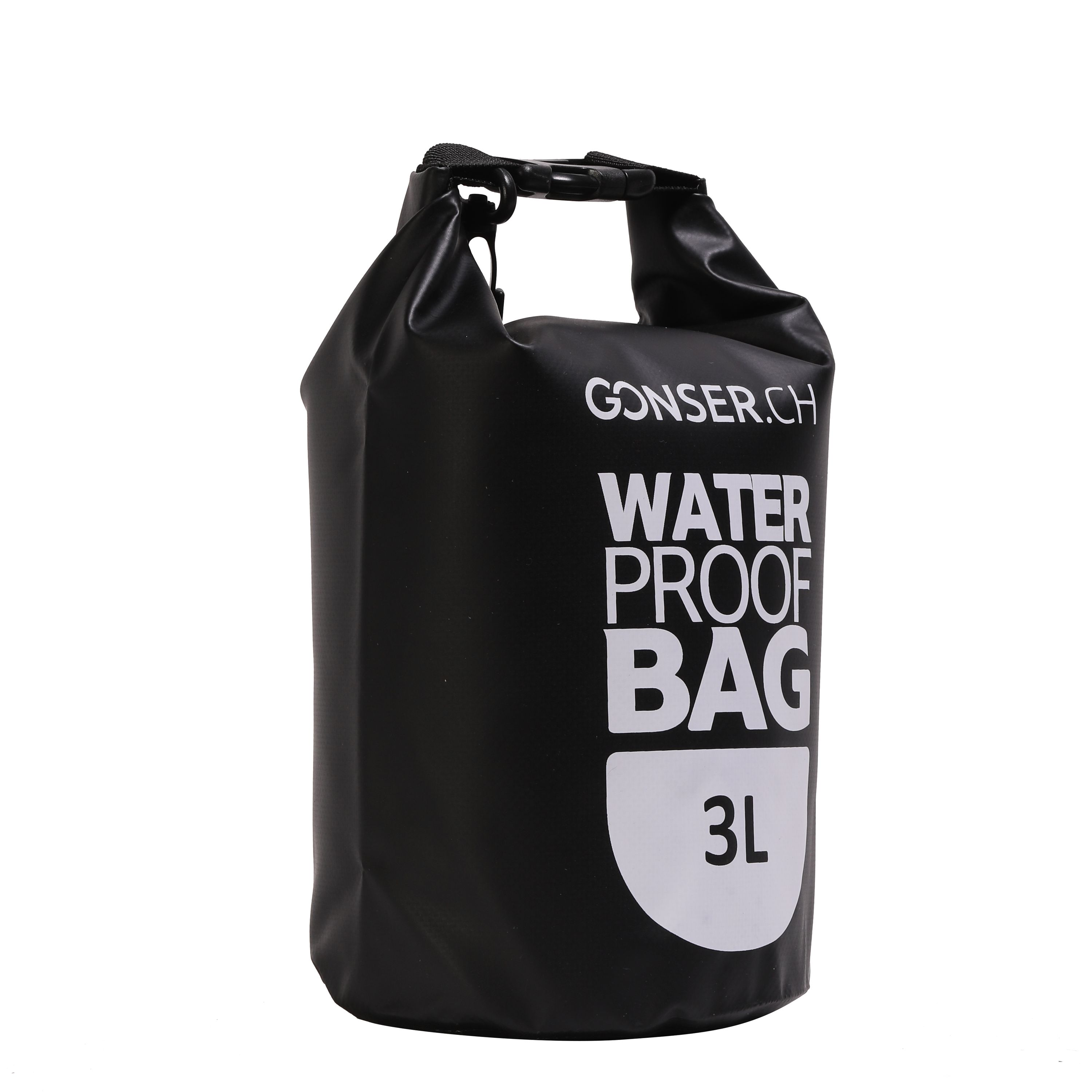 Dry Bag Tasche wasserdicht schwarz 3L