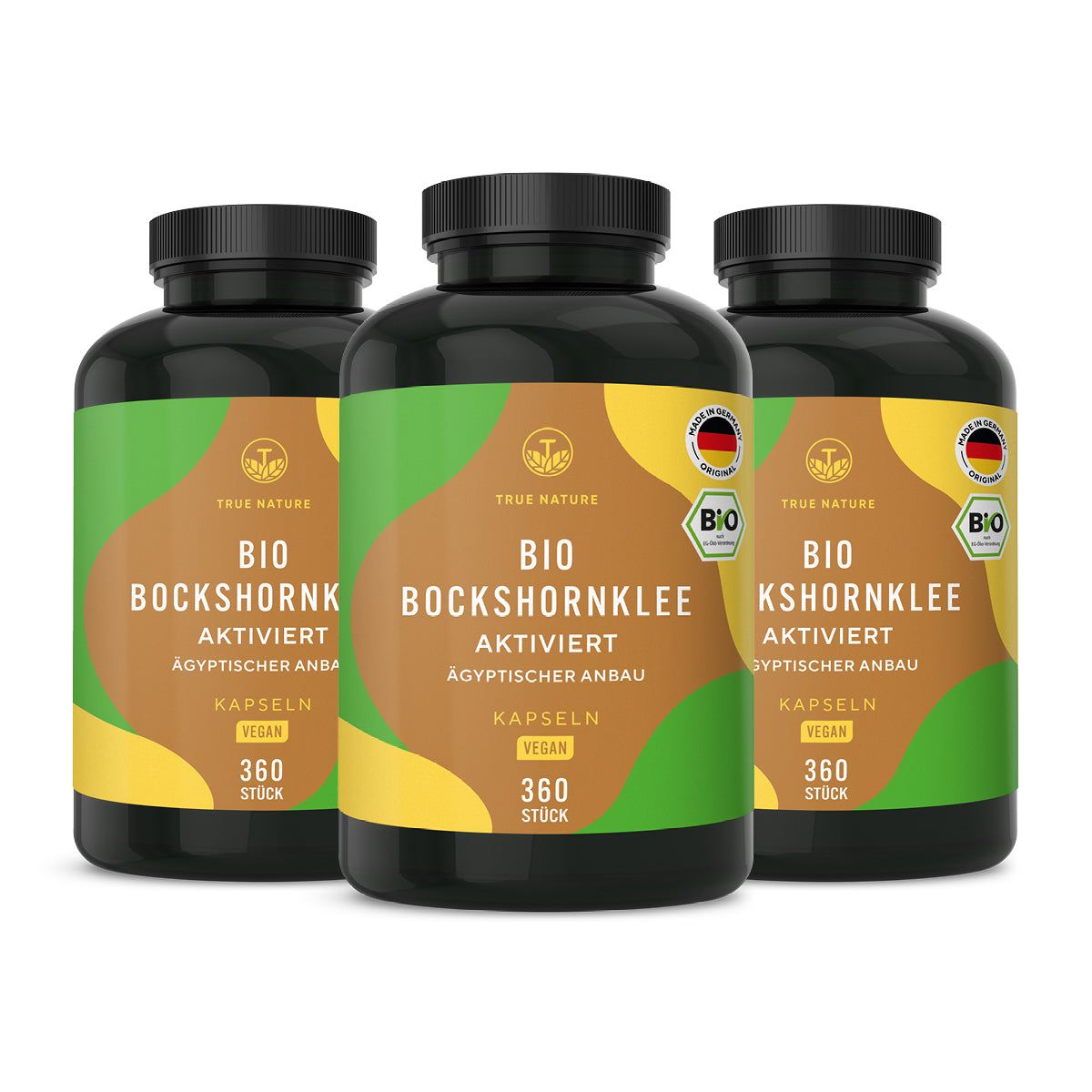 TRUE NATURE® Aktivierte Bio Bockshornklee Kapseln - Vegan & Made in Germany