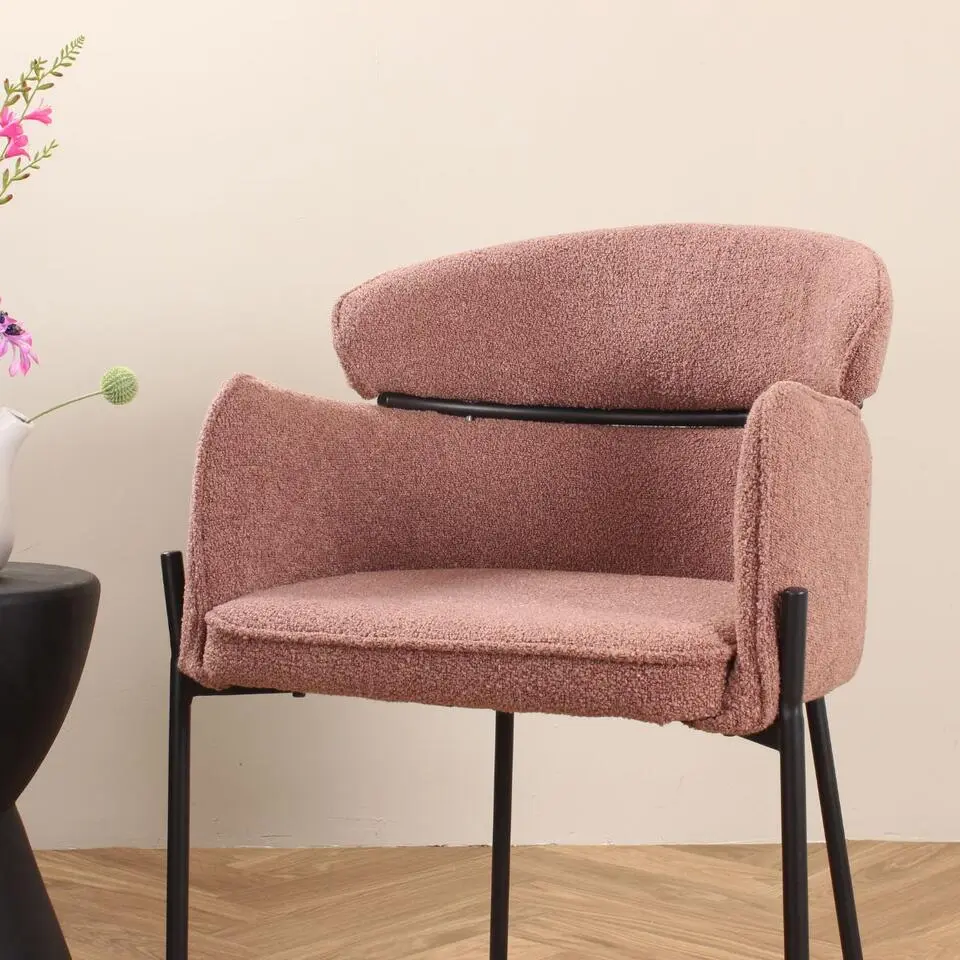 DS4U - Mira eetkamerstoel boucle - roestbruin