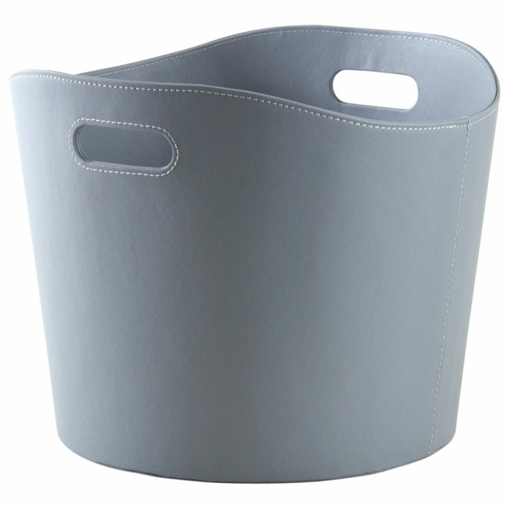 Corbeille à bûches en polyuréthane gris