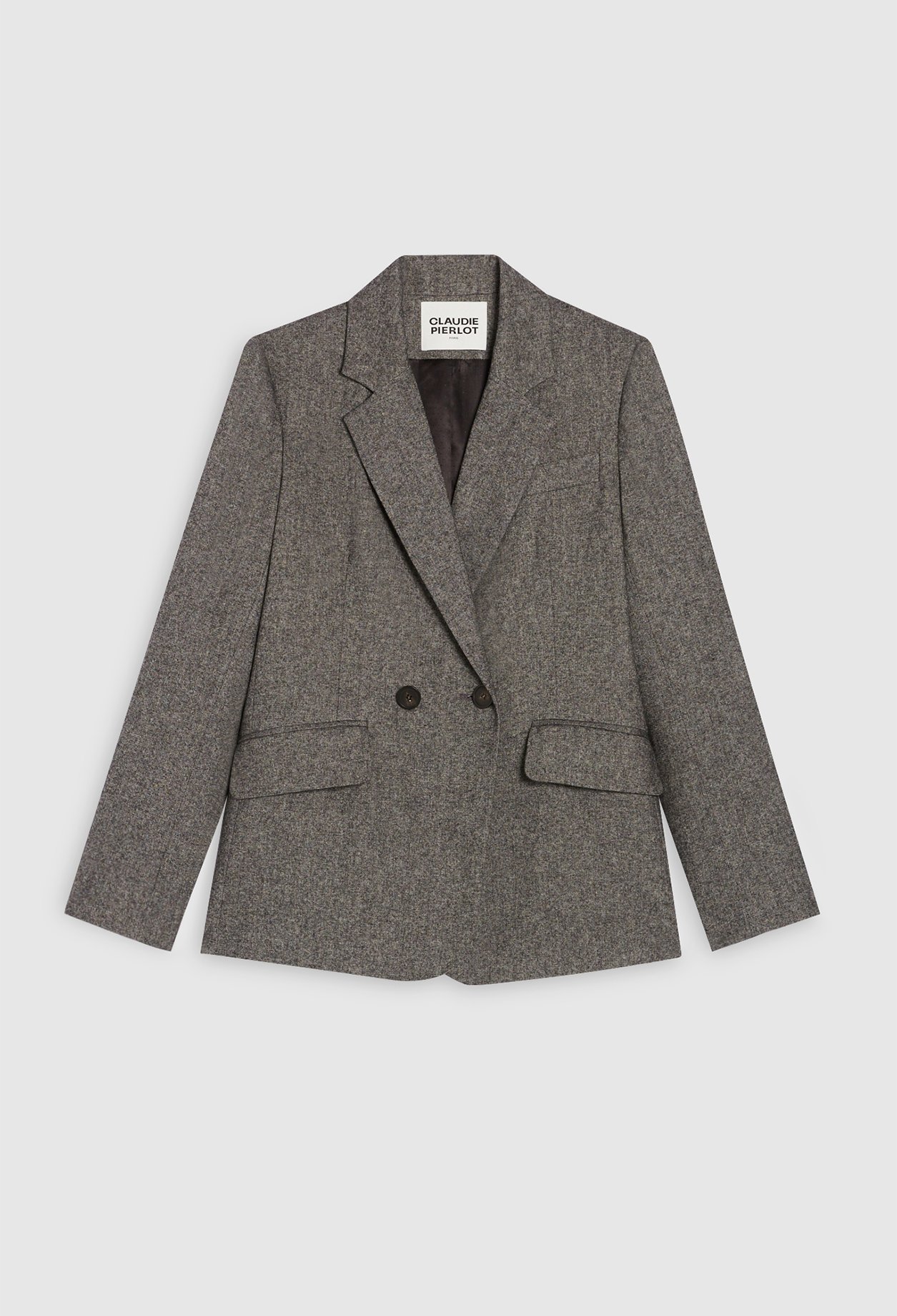 Veste tailleur gris chine