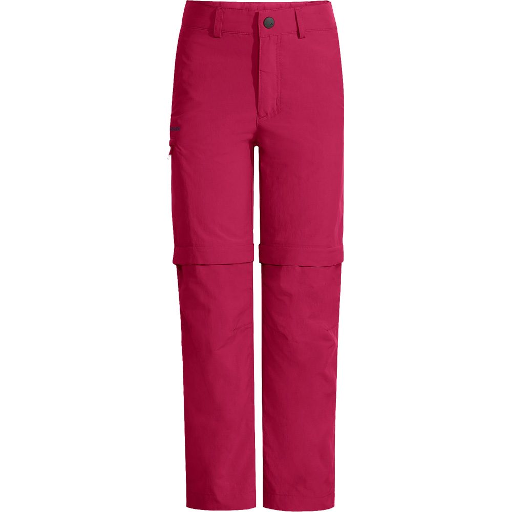 VAUDE Detective Antimos Zip-Off Trekkinghose Kinder crimson red