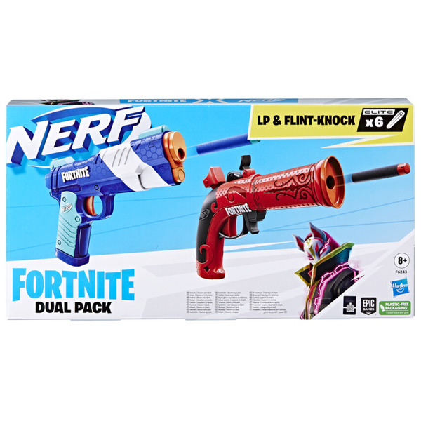 2 Pistolets Nerf Fortnite
