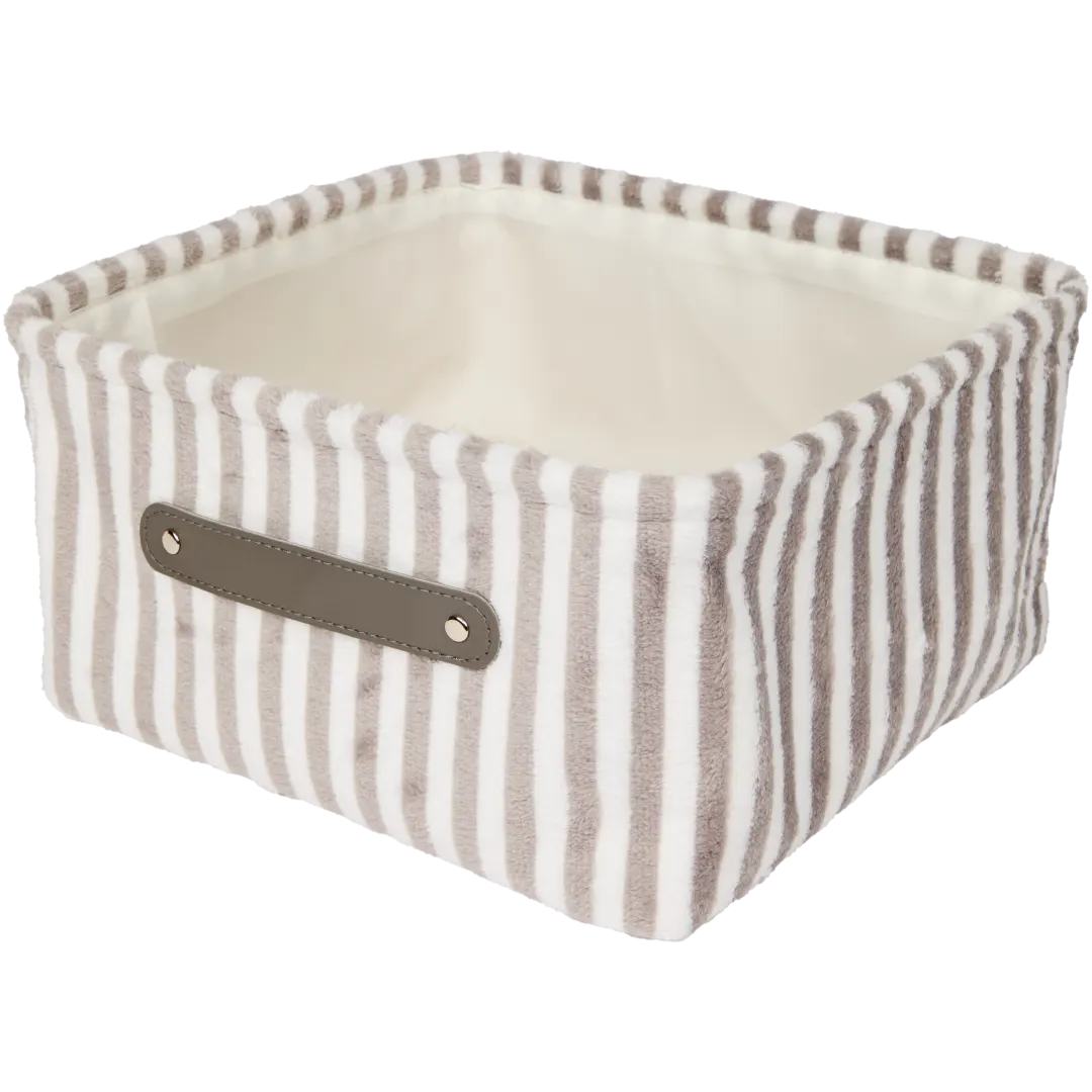 Panier de rangement en teddy