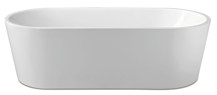 Badekar ovalt fritstående L178 x B80 x H56 cm