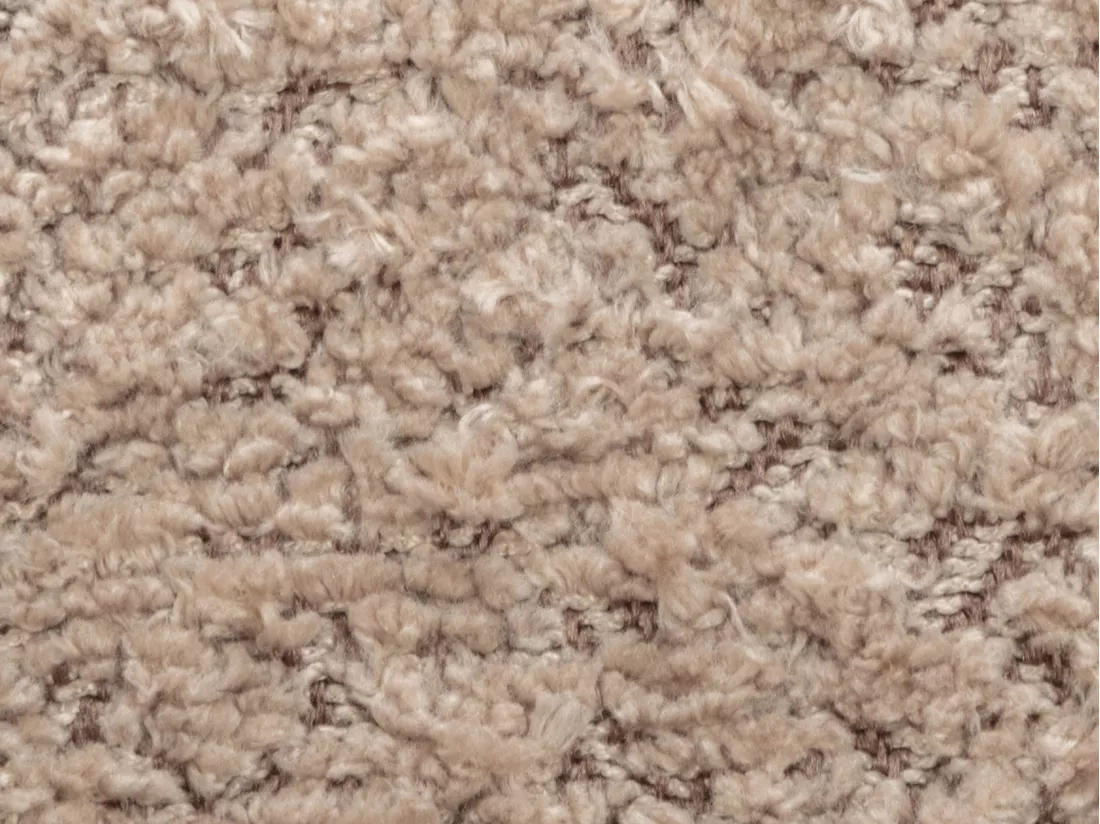 Lot de 6 chaises avec accoudoirs en tissu bouclette et bois d'hévéa noir - Taupe - LIVELIA de Pascal MORABITO