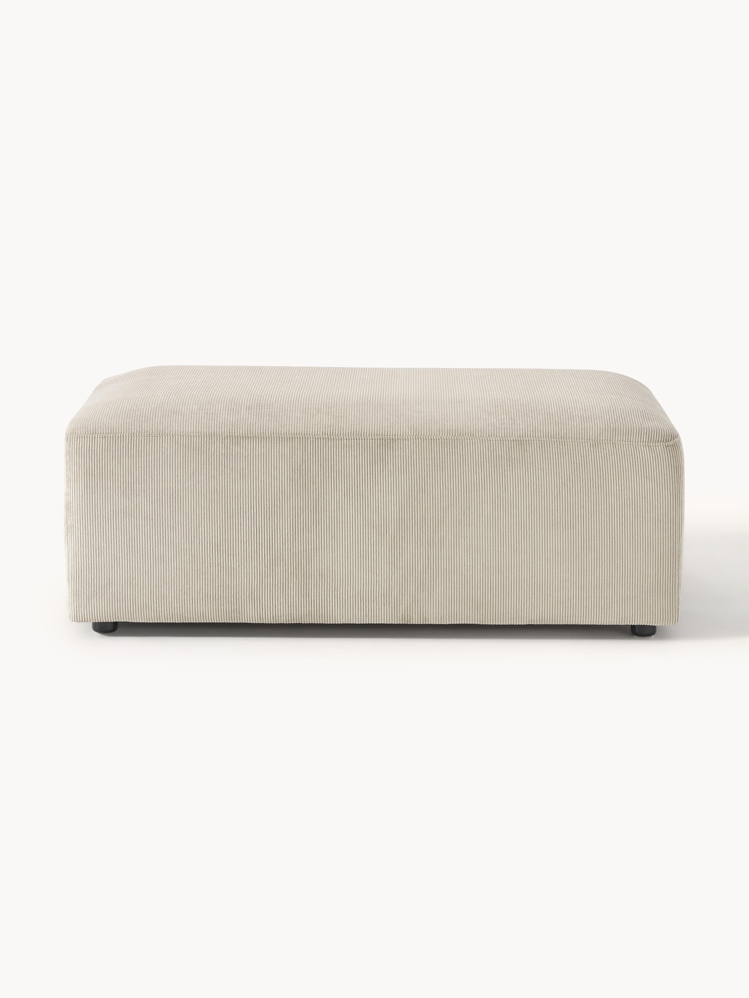 XL poef Melva van corduroy, B 116 x D 72 cm