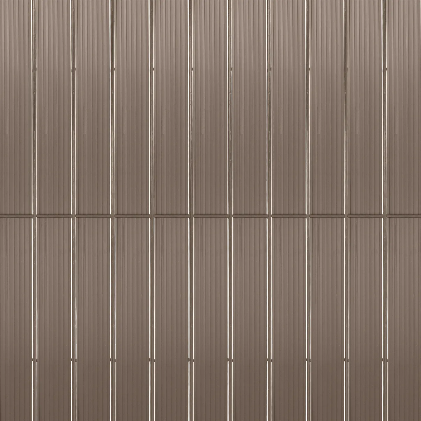 Kit de lamelles occultantes PVC taupe L.60 M pour panneau grillagé