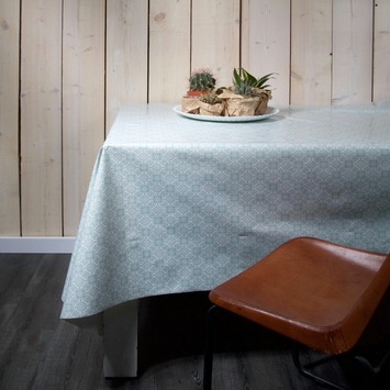 Tafelzeil Caravan mint groen per centimeter