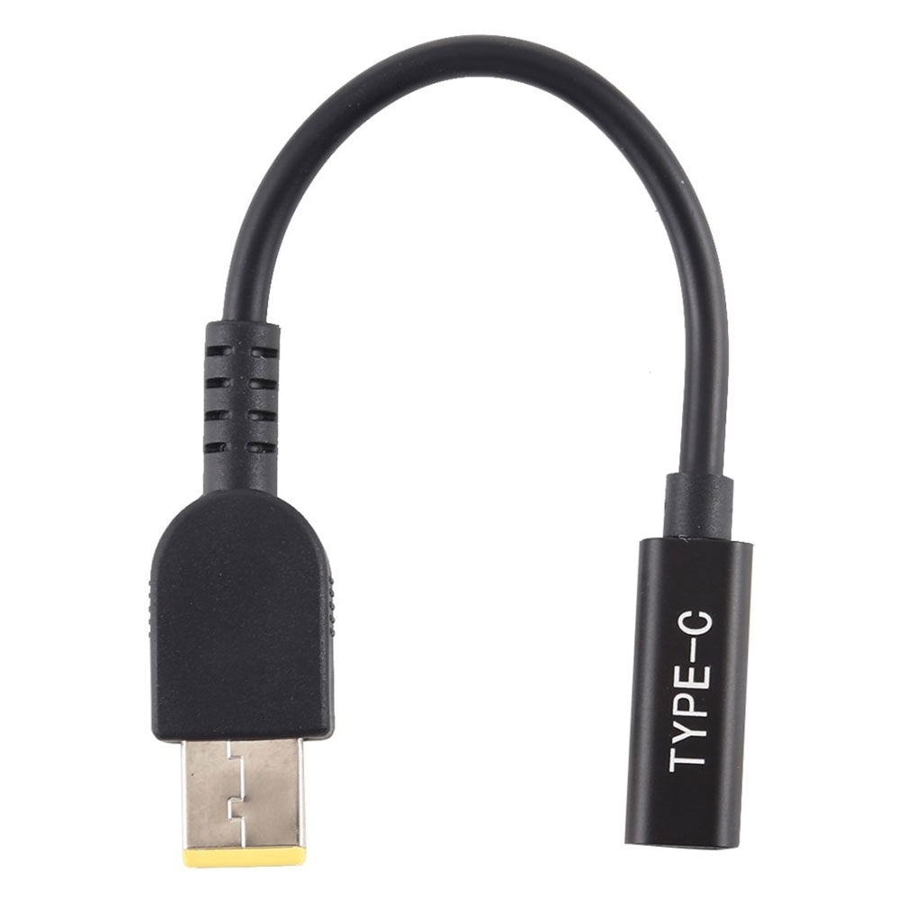 (16cm) Lenovo DP Adapter Kabel für USB C Ladekabel - Schwarz