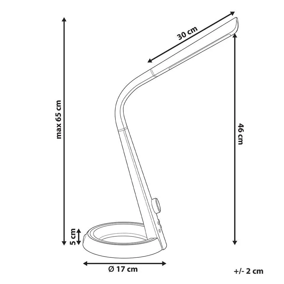 CANOPUS - Bureaulamp LED - Zilver - Synthetisch materiaal