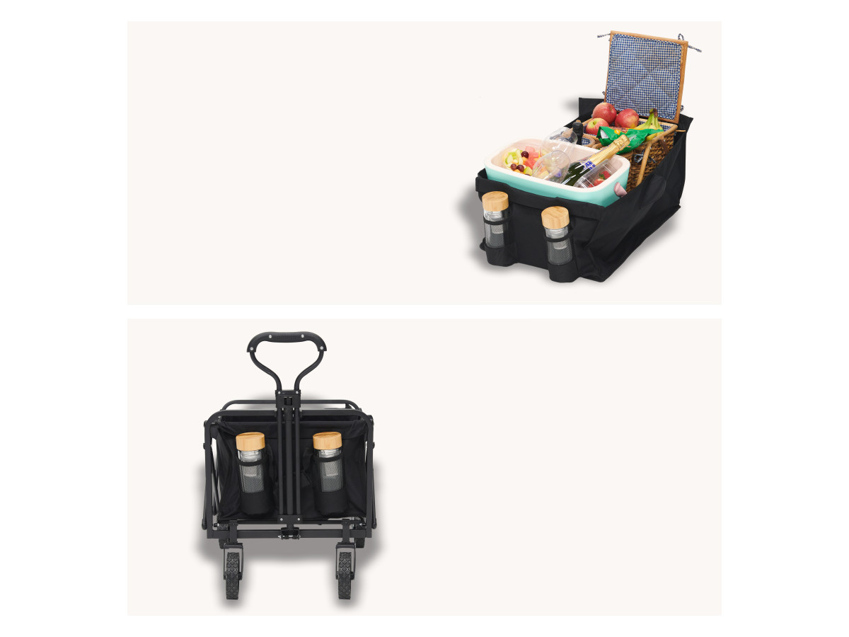 Brixy 75 x 50 cm opvouwbare bolderkar - 100 kg