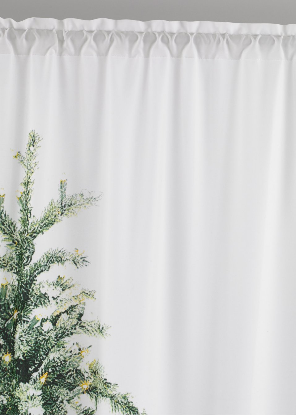 Rideau LED avec imprimé sapin de Noël (1 pce)