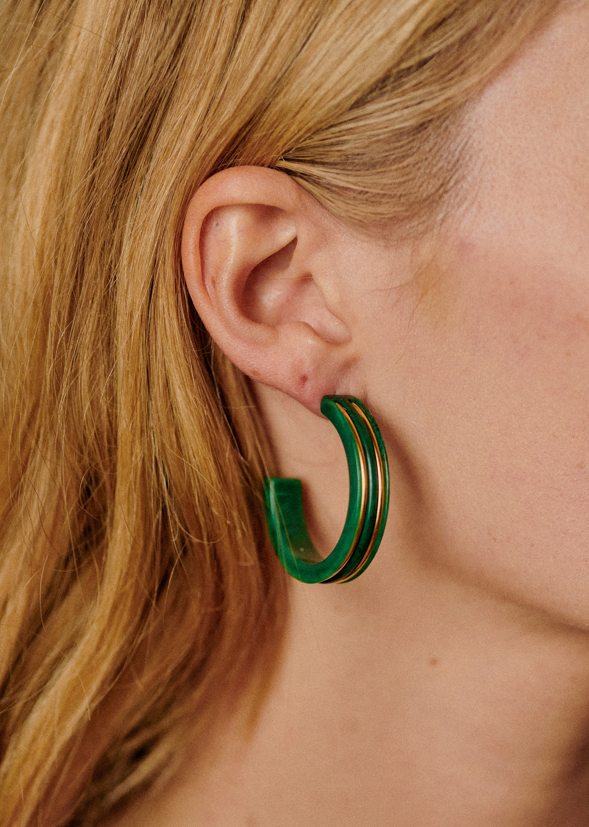 Anneaux Alix - Vert - E-SHOP/BIJOUX Boucles d'Oreilles 5905799
