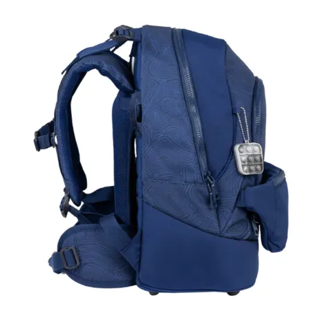 Belmil 2-IN-1 Schultasche & Gürteltasche 2-teilig Topographic