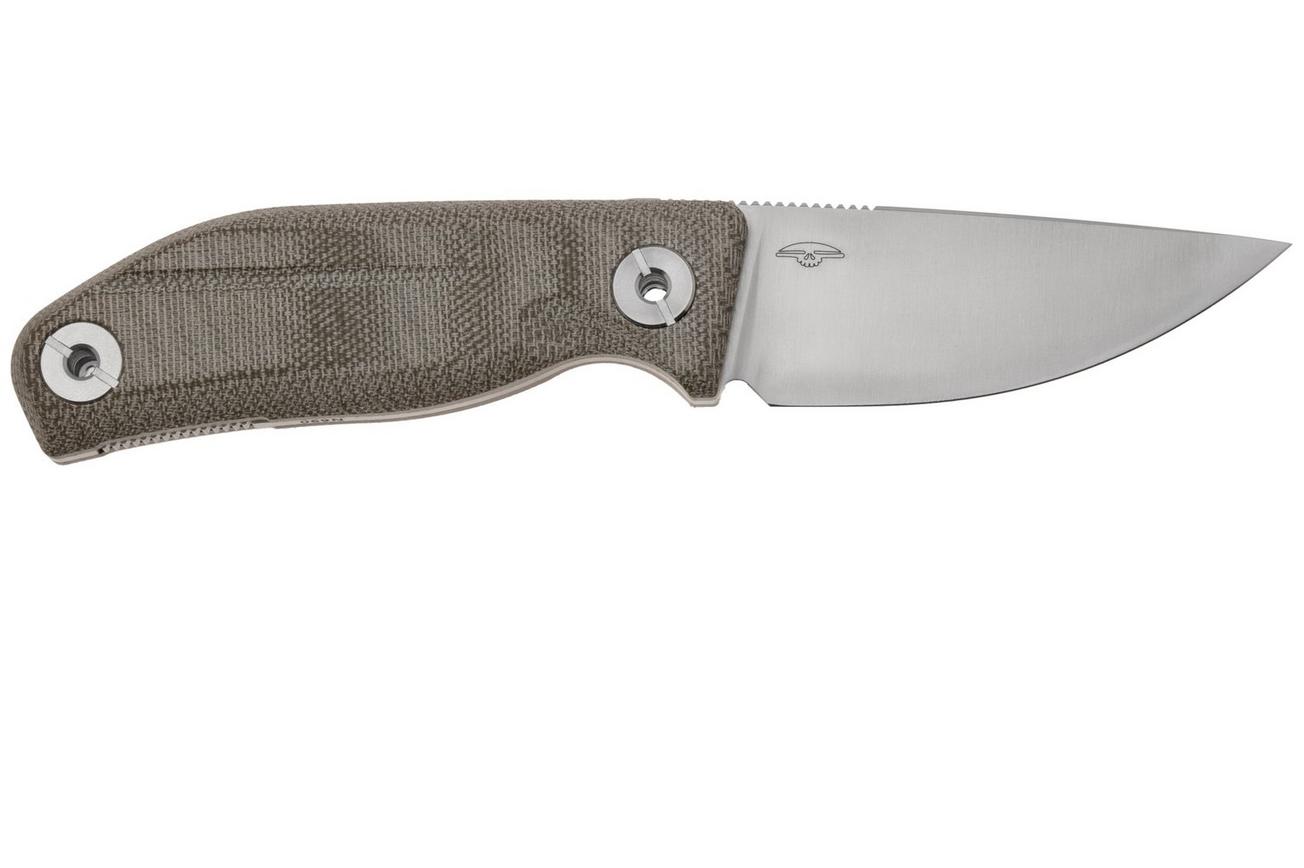 Real Steel CVX-80 3563 OD-Green Micarta bushcraftmes, Poltergeist design