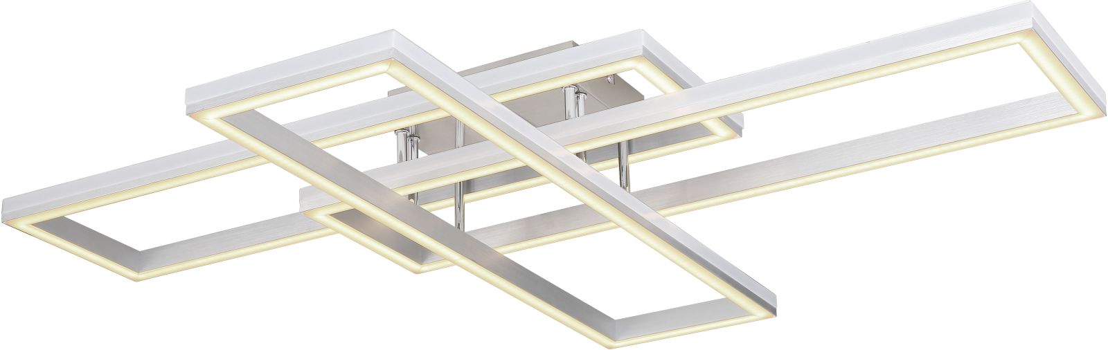 LED-RGB-Deckenleuchte - silbergrau - dimmbar - 95 cm