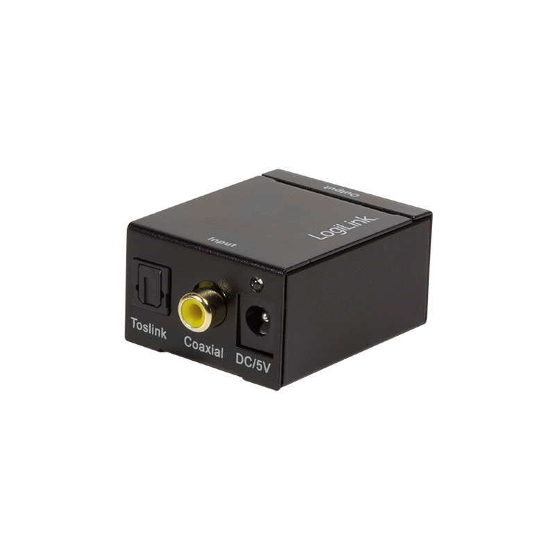Audio-Konverter Koaxial und Toslink zu analog L/R und 3.5 mm Klinkenstecker
