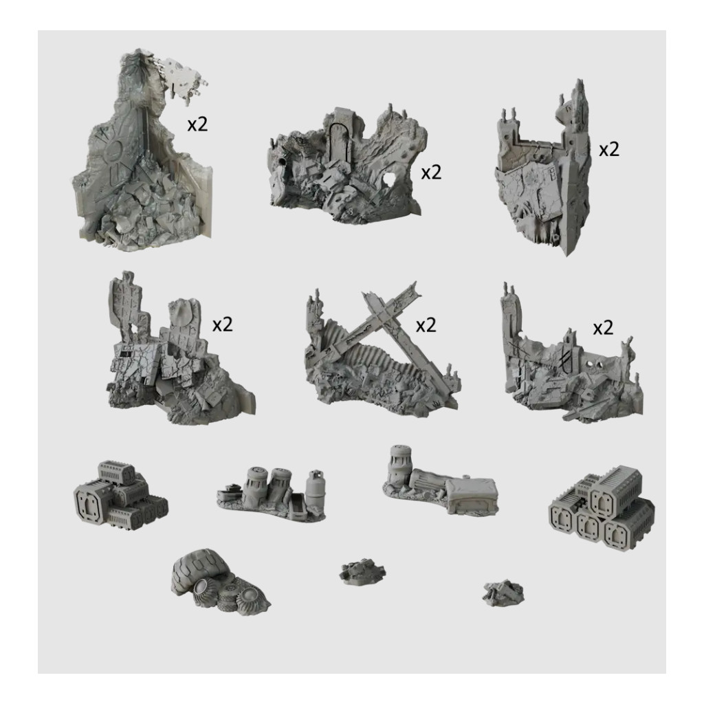 Terrain Crate: Sci-Fi Terrain - Deadzone Ruins