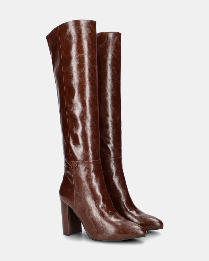 Mexx Krystal Indy Hoge laarzen  - cognac