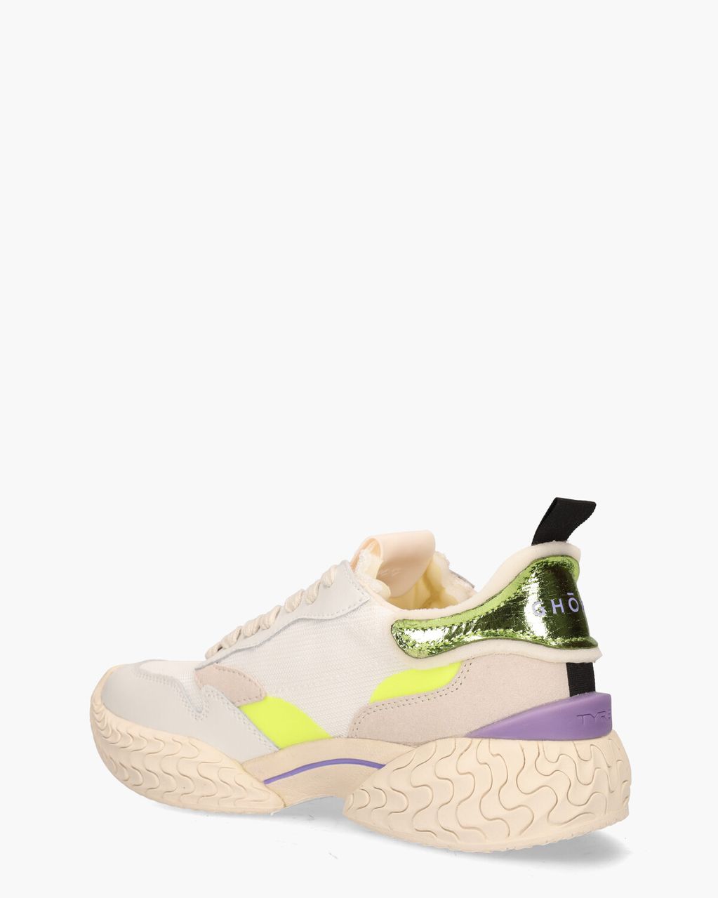 Ghoud Tyre Low Wit/Multicolor Damessneakers