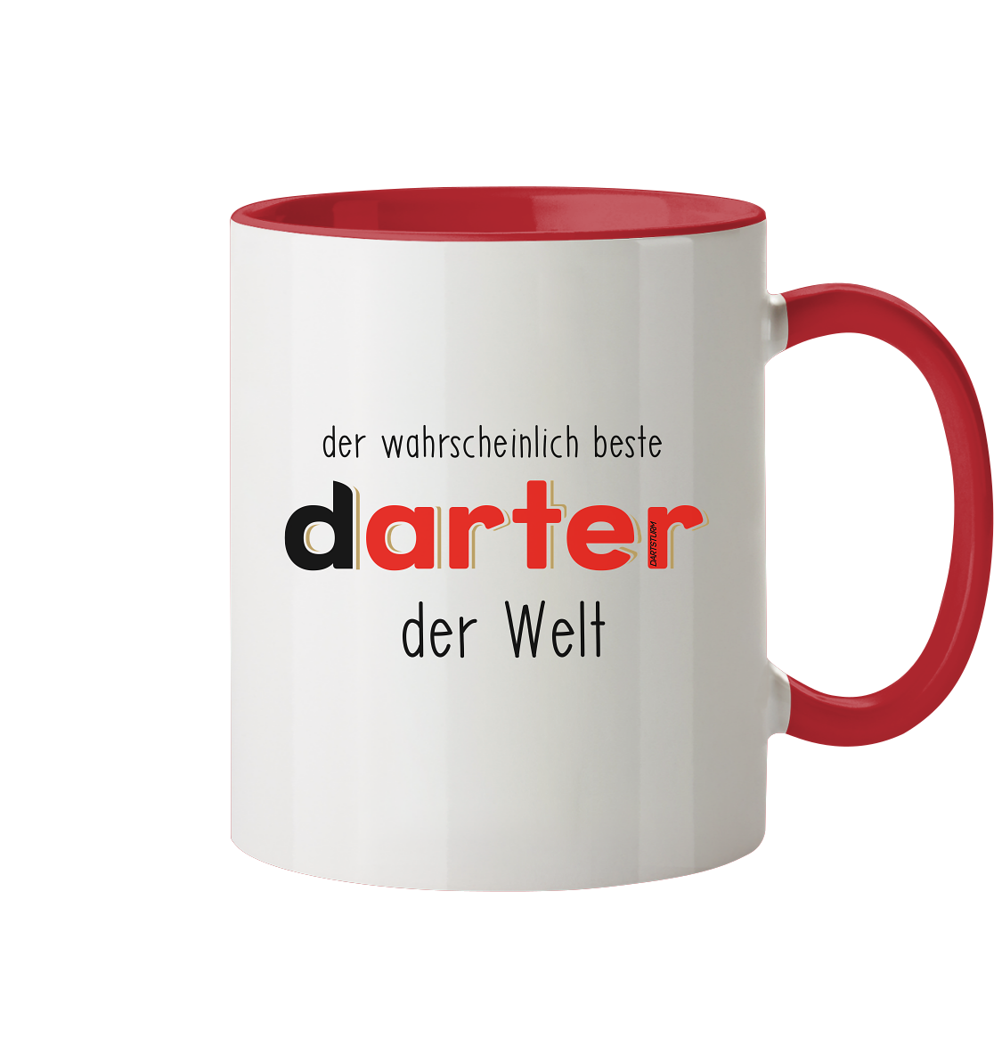 DartSturm - Der wahrscheinlich beste darter der Welt Schwarz - Tasse zweifarbig