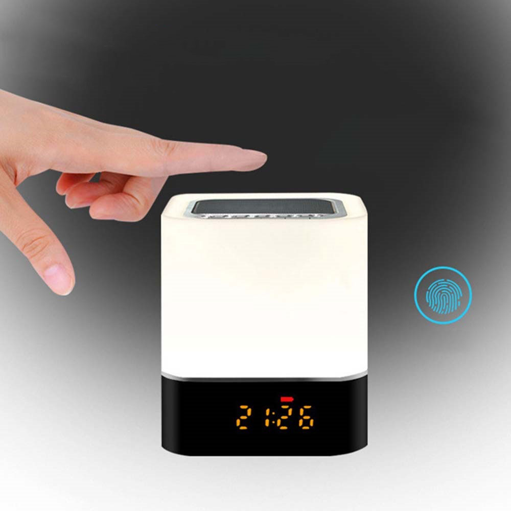 Smart Lampe Bluetooth 5.0 Lautsprecher RGB LED Stimmungsleuchte mit 1200mAh - Bunt