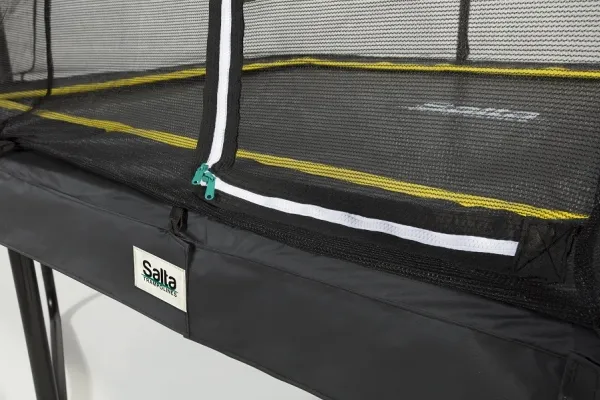 Salta Trampolin Comfort Edition rektangulær 305x214 cm, sort inkl. sikkerhedsnet (805-602)