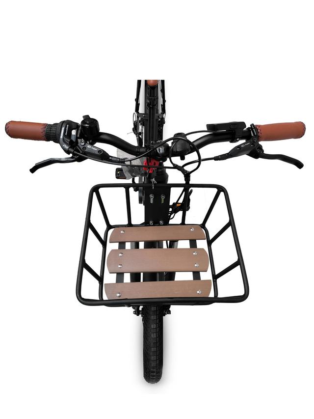 SachsenRAD Fahrrad-Korb aus Stahl und Holz