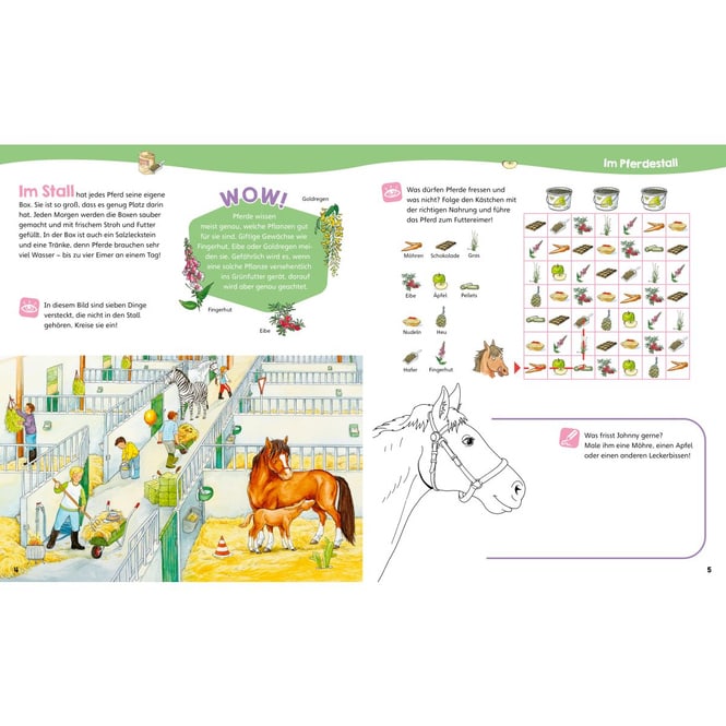 WAS IST WAS - Junior - Mitmach-Heft - Pferde und Ponys