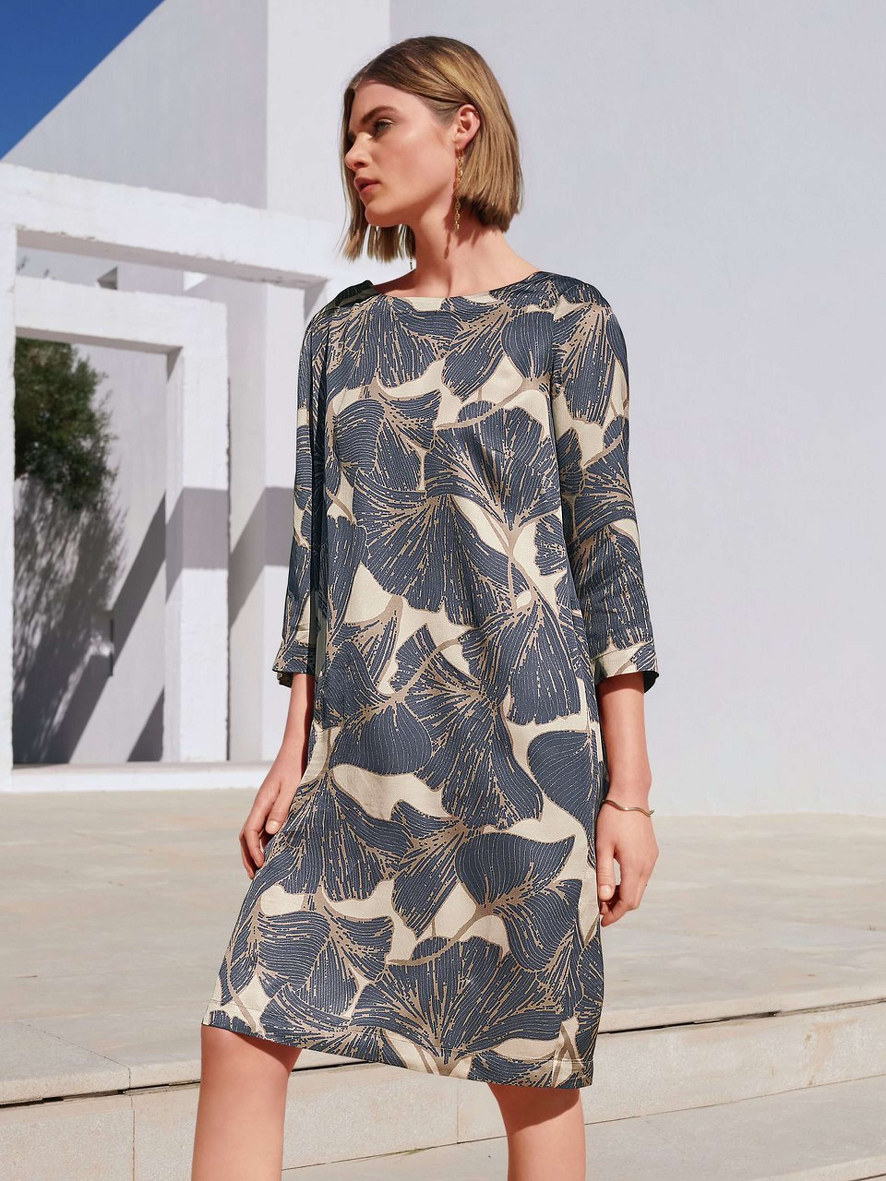 Kleid mit 3/4-Arm