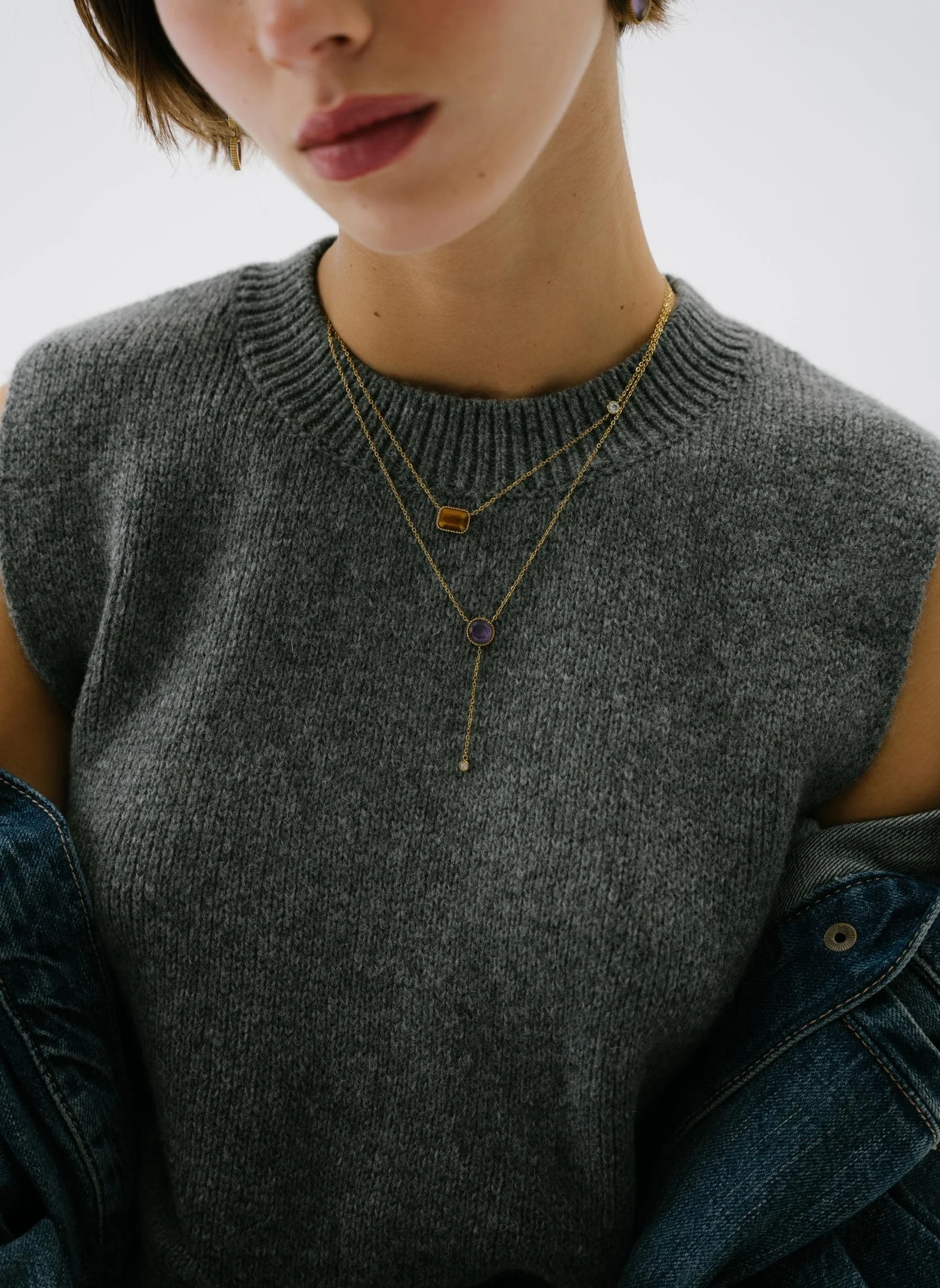 THEMIS - Collier chaîne themis | Vert
