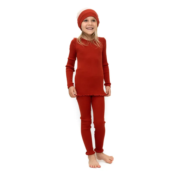 Minimalisma Legging en Soie Bieber | Rouge
