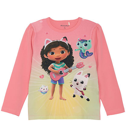 Minymo Bluse - Gabby's Dollhouse - Strawberry Pink