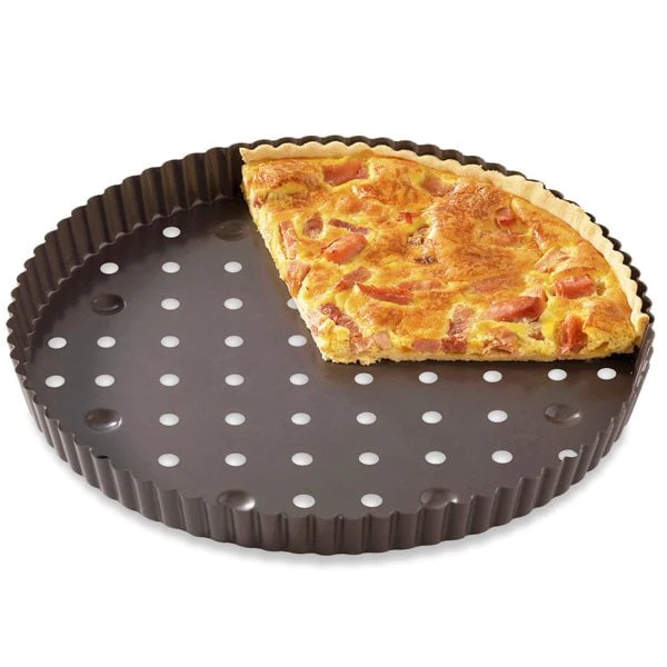 Lot 2 tourtières perforées 30 cm Mathon