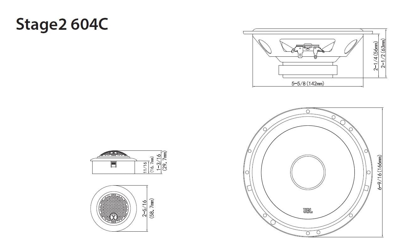 JBL Auto-Lautsprecher »Stage2 6« ( )