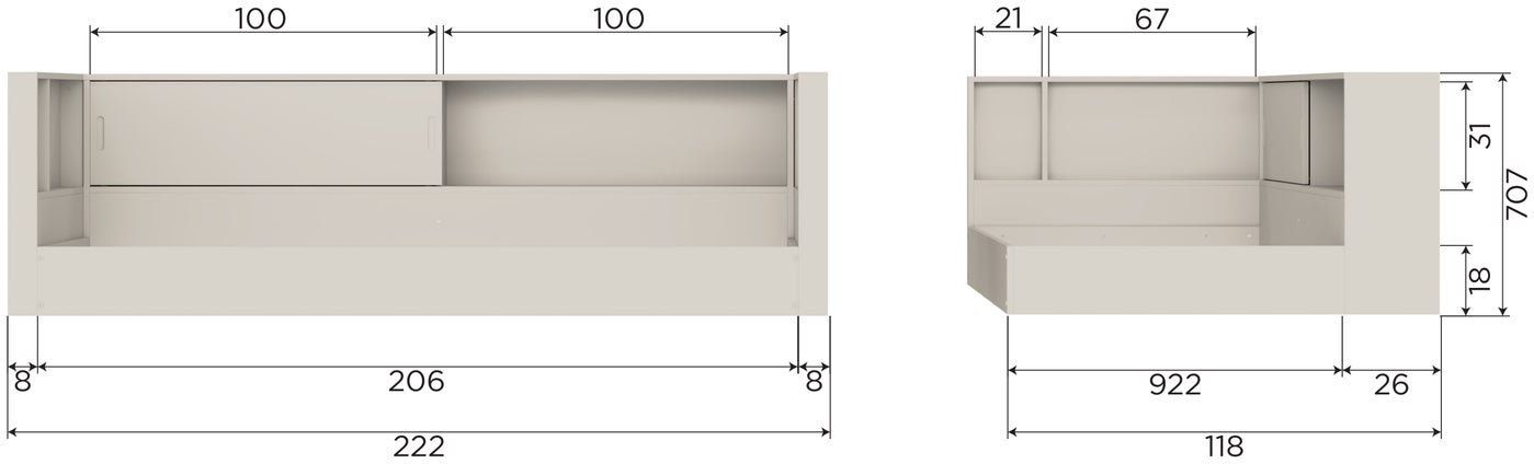 WOOOD   Carter Bed