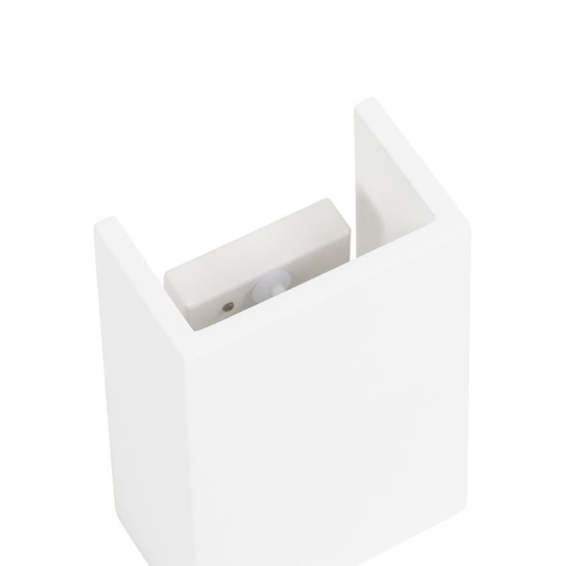Moderne wandlamp wit rechthoekig - Colja Novo