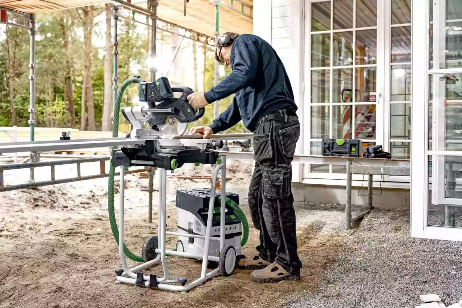 Festool CTMC MIDI I-Plus 36V (2x18V) Li-Ion accu stofzuiger set (4x 5,0Ah) in systainer - 3100l/min - Stofklasse M