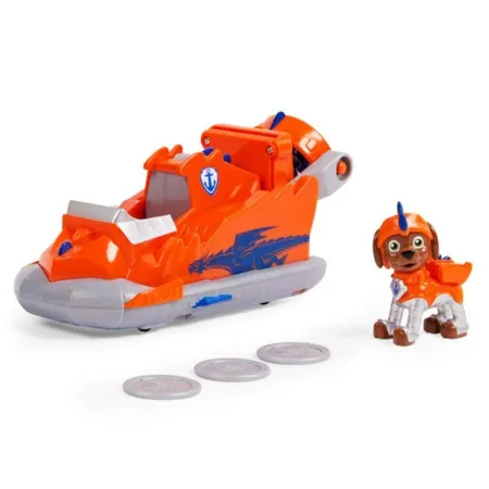 Spin Master Paw Patrol Rescue Knights Zuma Verwandelbares Spielzeugauto mit Actionfigur