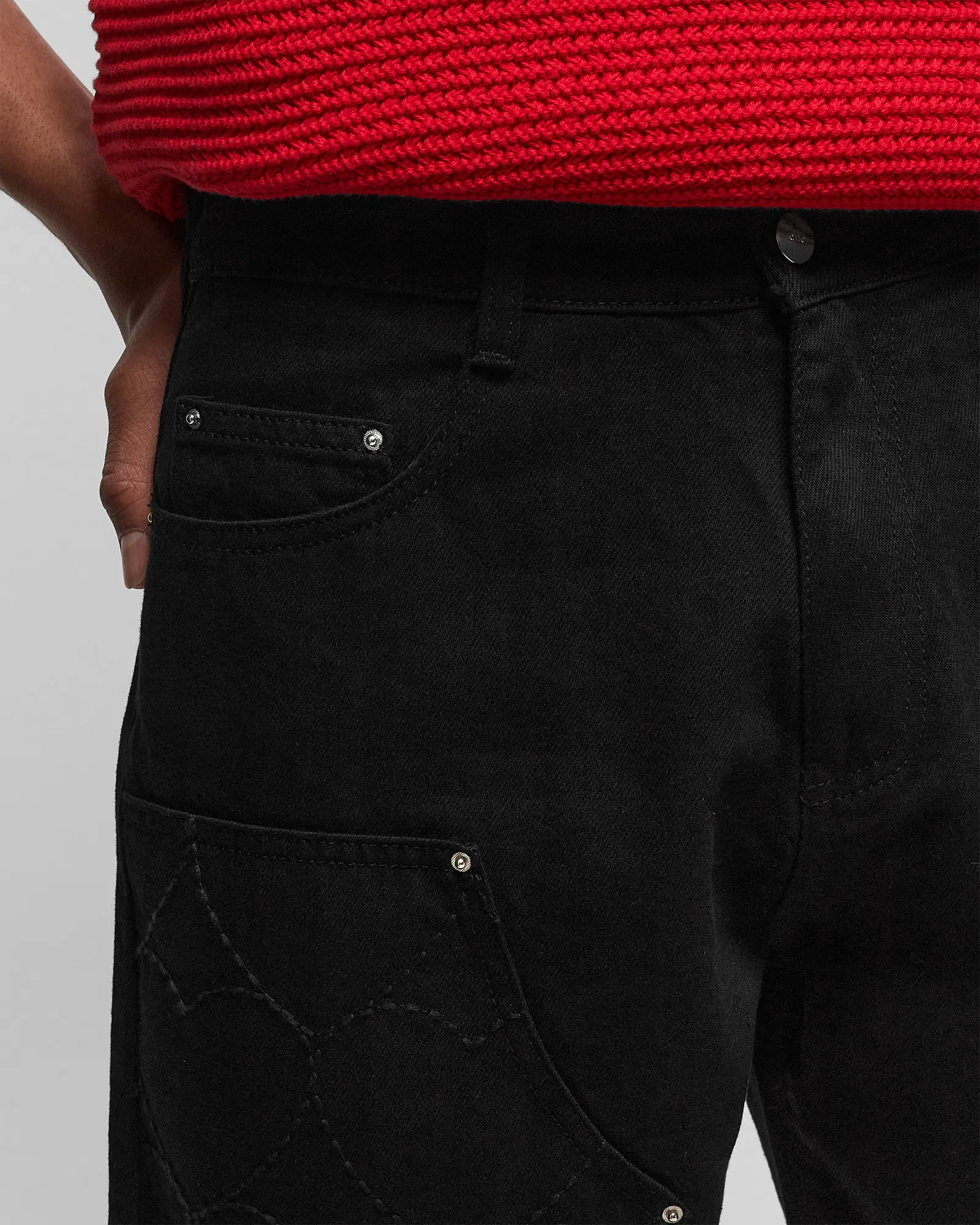 Arte Antwerp Workwear embroidery Shorts