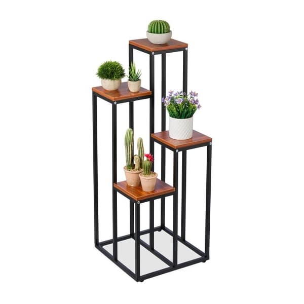 Blomstertrapp sort i 4 plan