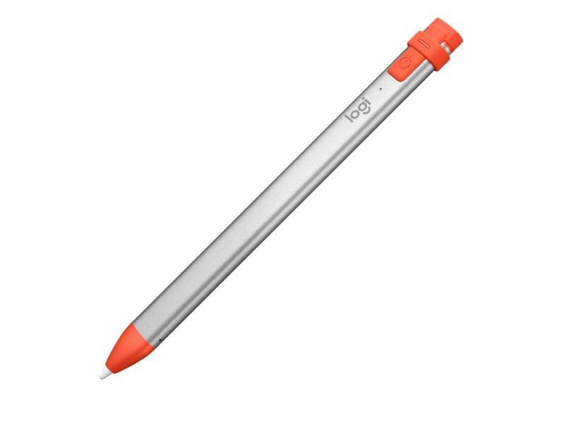 Logitech Eingabestift Crayon Grau/Orange Kinderfreundlicher Kreativ-Eingabestift für das Apple iPad