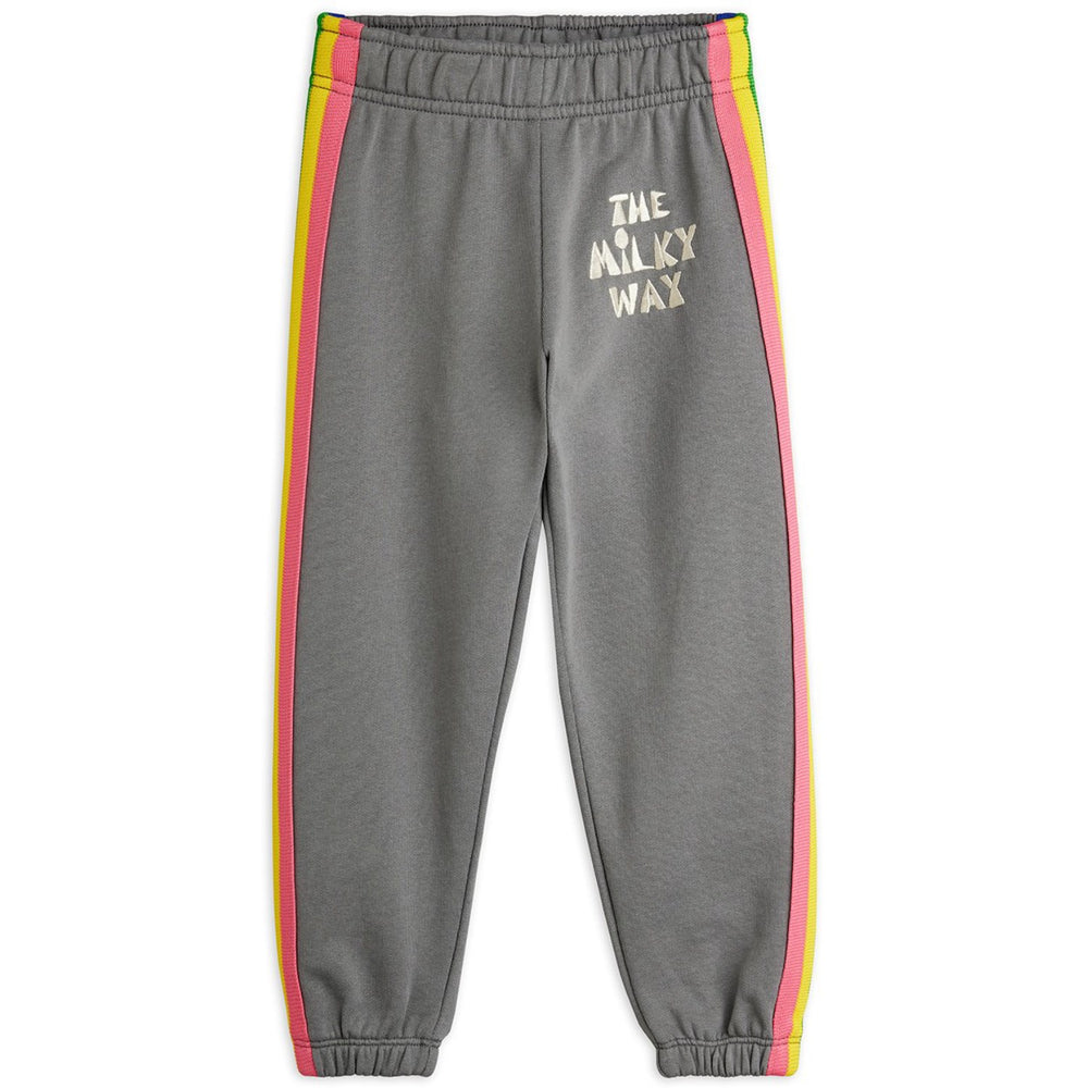 Køb Mini Rodini Grey The Milky Way Rainbow Panel Sweatpants