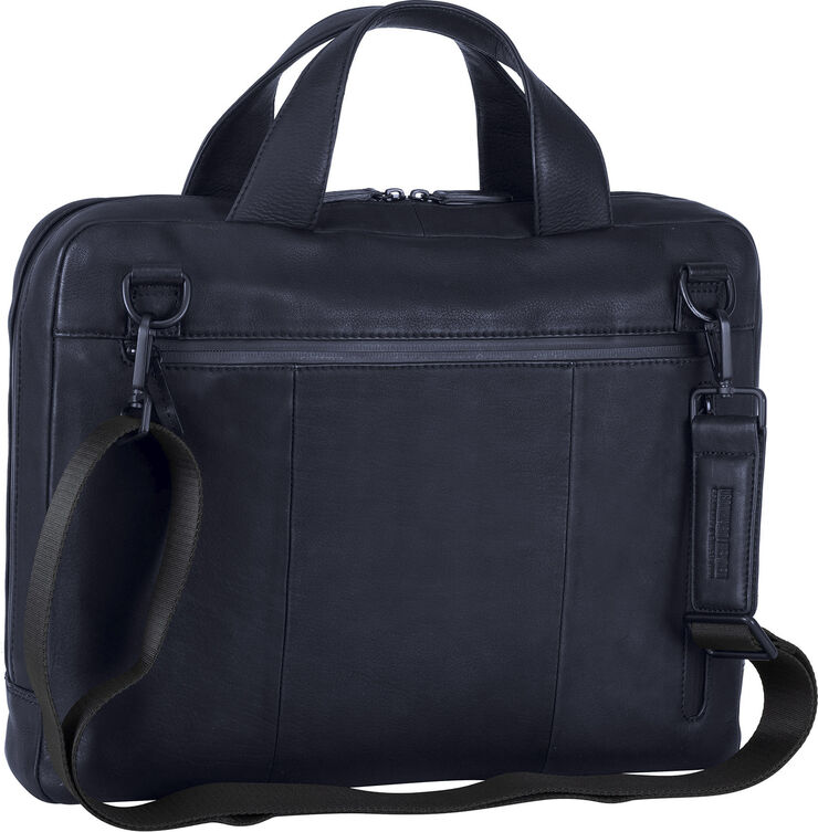 Leonhard Heyden Briefcase with zipper 1 comp. Blue