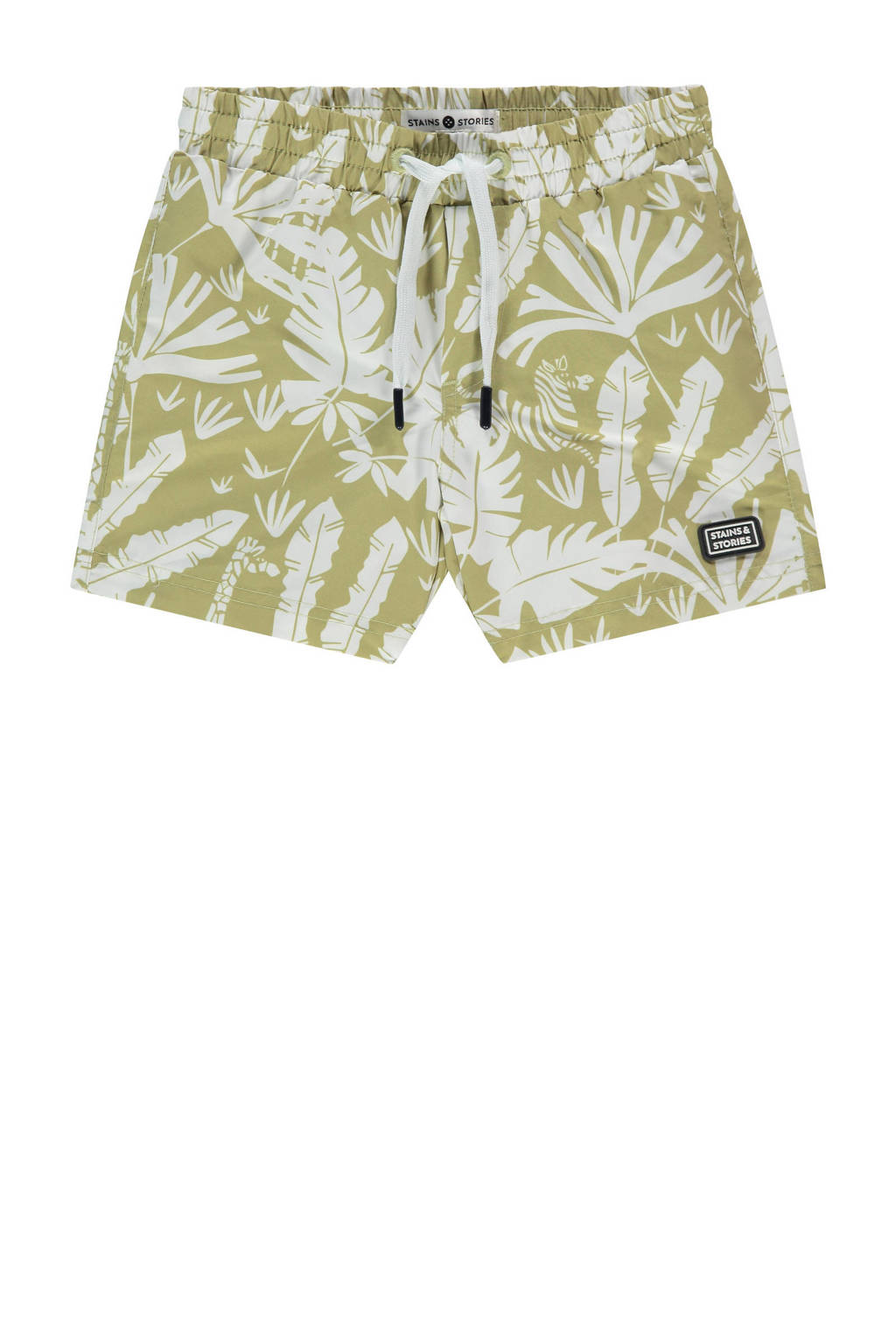 zwemshort groen/wit